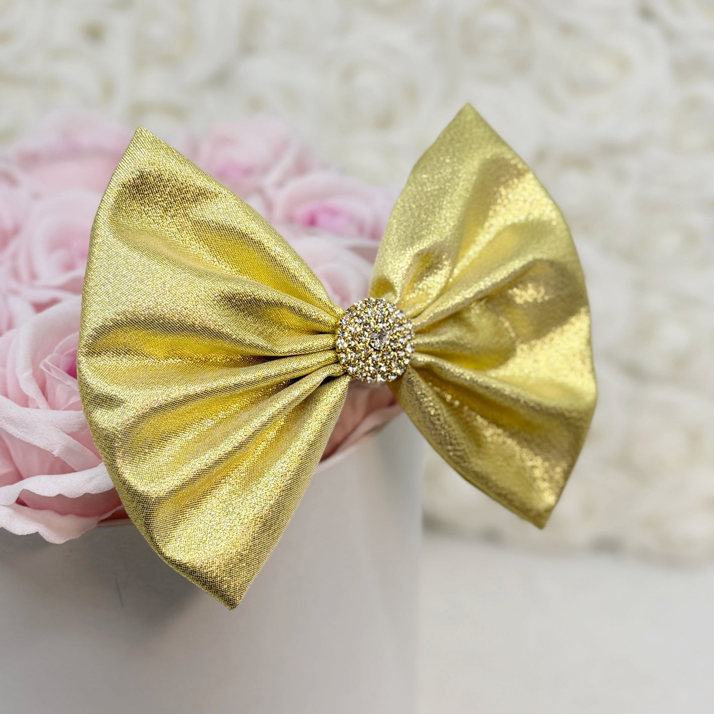 Textured Gold Metallic Bow