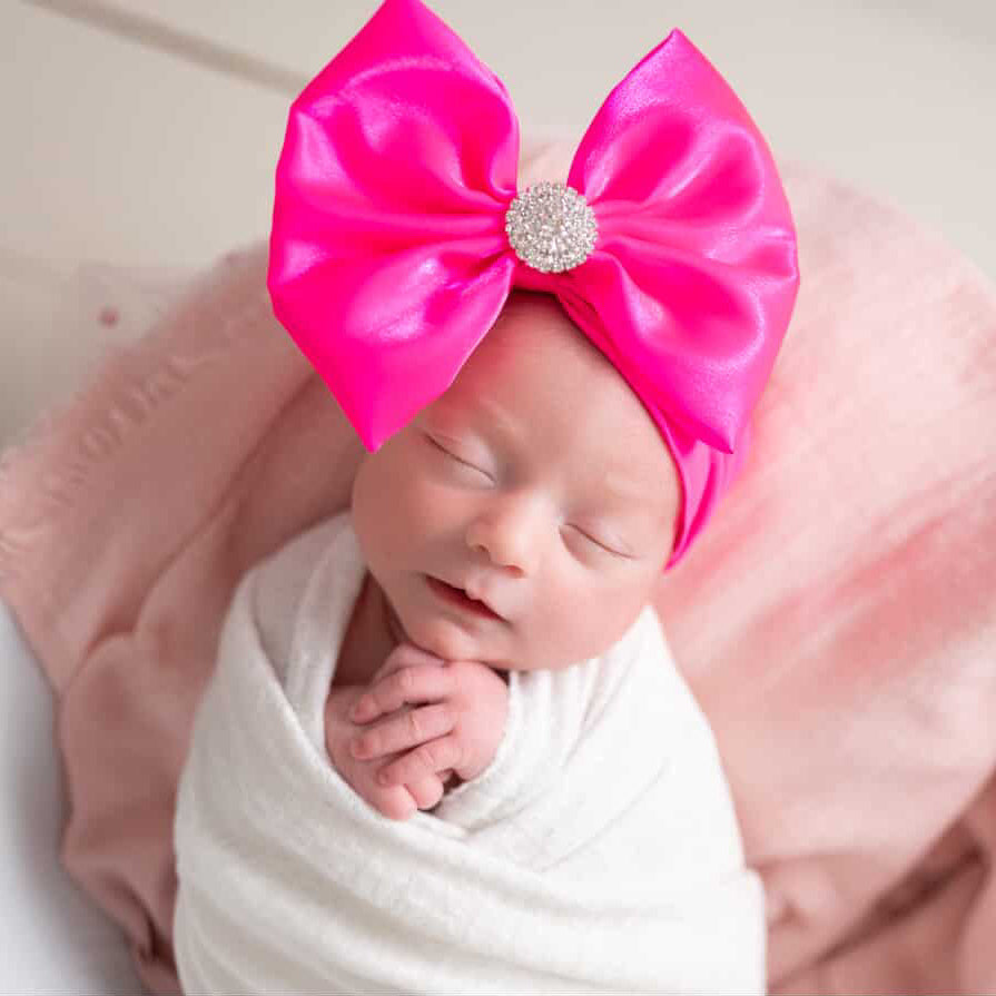 "It Girl" Neon Pink Bow