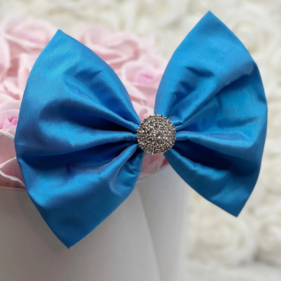 Turquoise Taffeta Bow