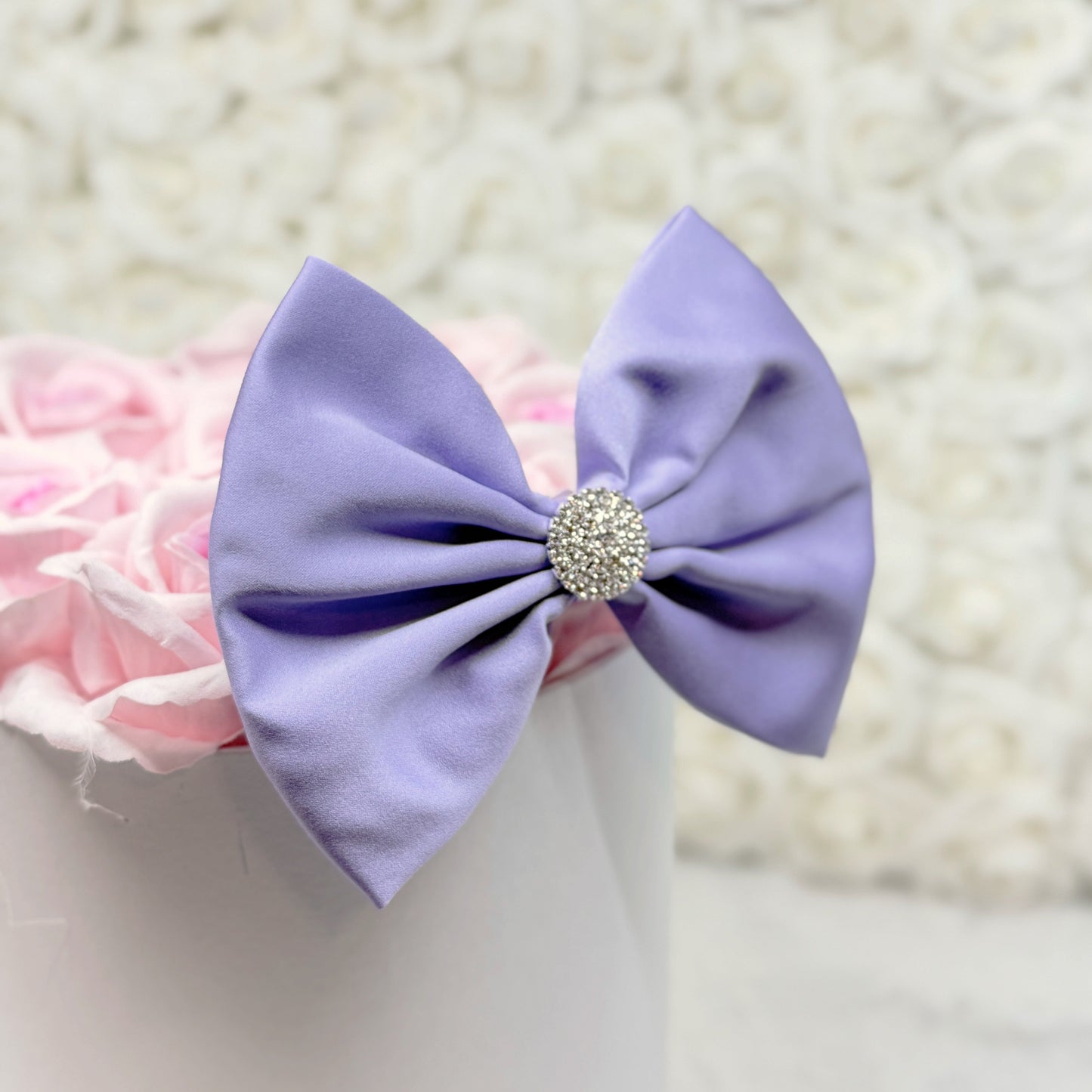 Lilac Satin Bow