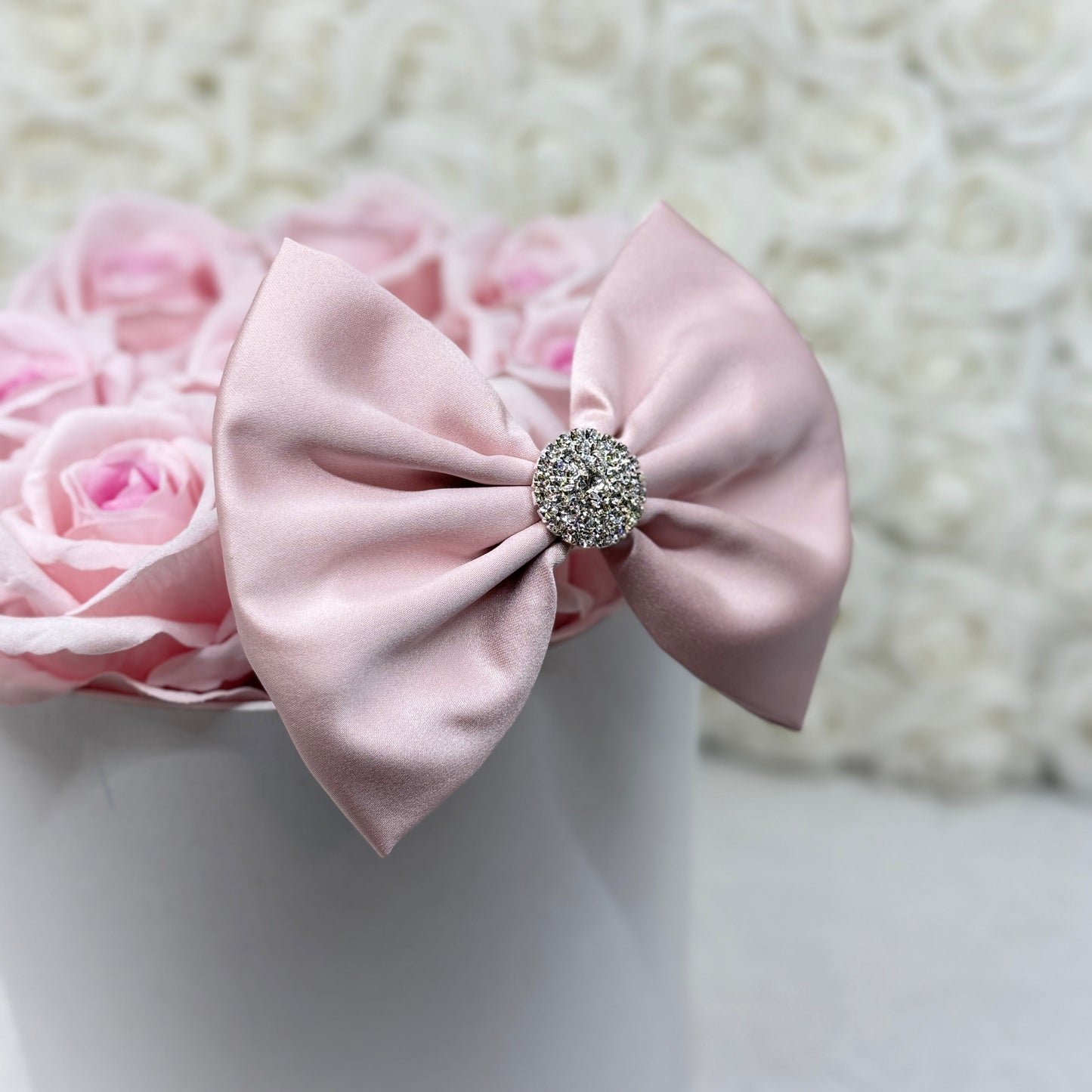 Rose Pink Satin Bow
