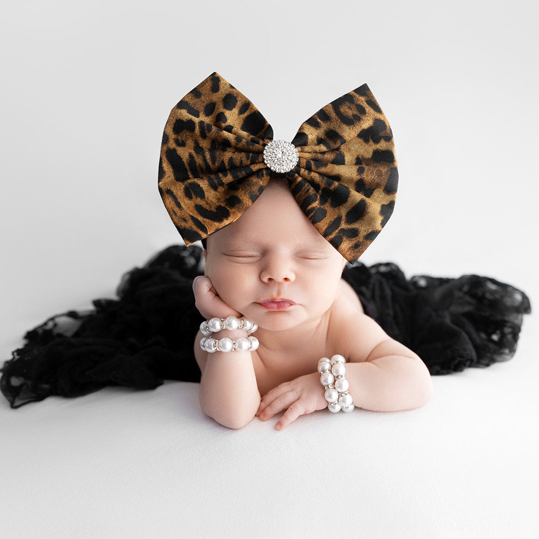NEW Leopard Cotton Bow