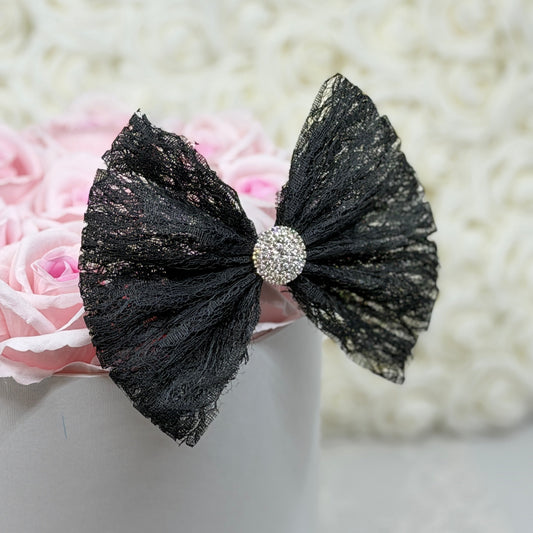 Black Lace Bow