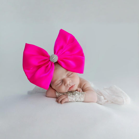 "It Girl" Neon Pink Bow
