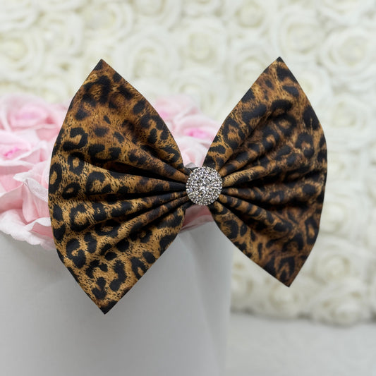 Leopard Cotton Bow