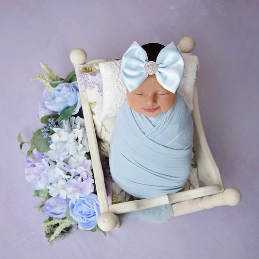 Itty-Bitty: Ice Blue Satin