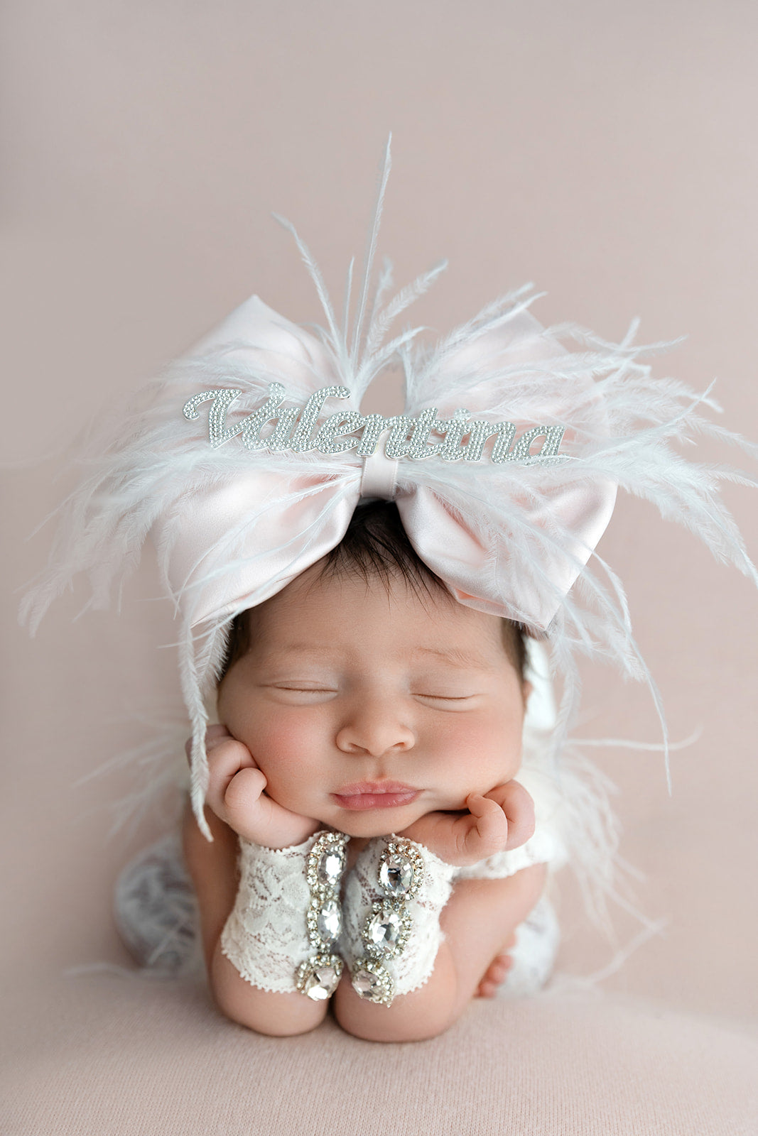 Custom Rhinestone Nameplate Bow (PRE-ORDER)