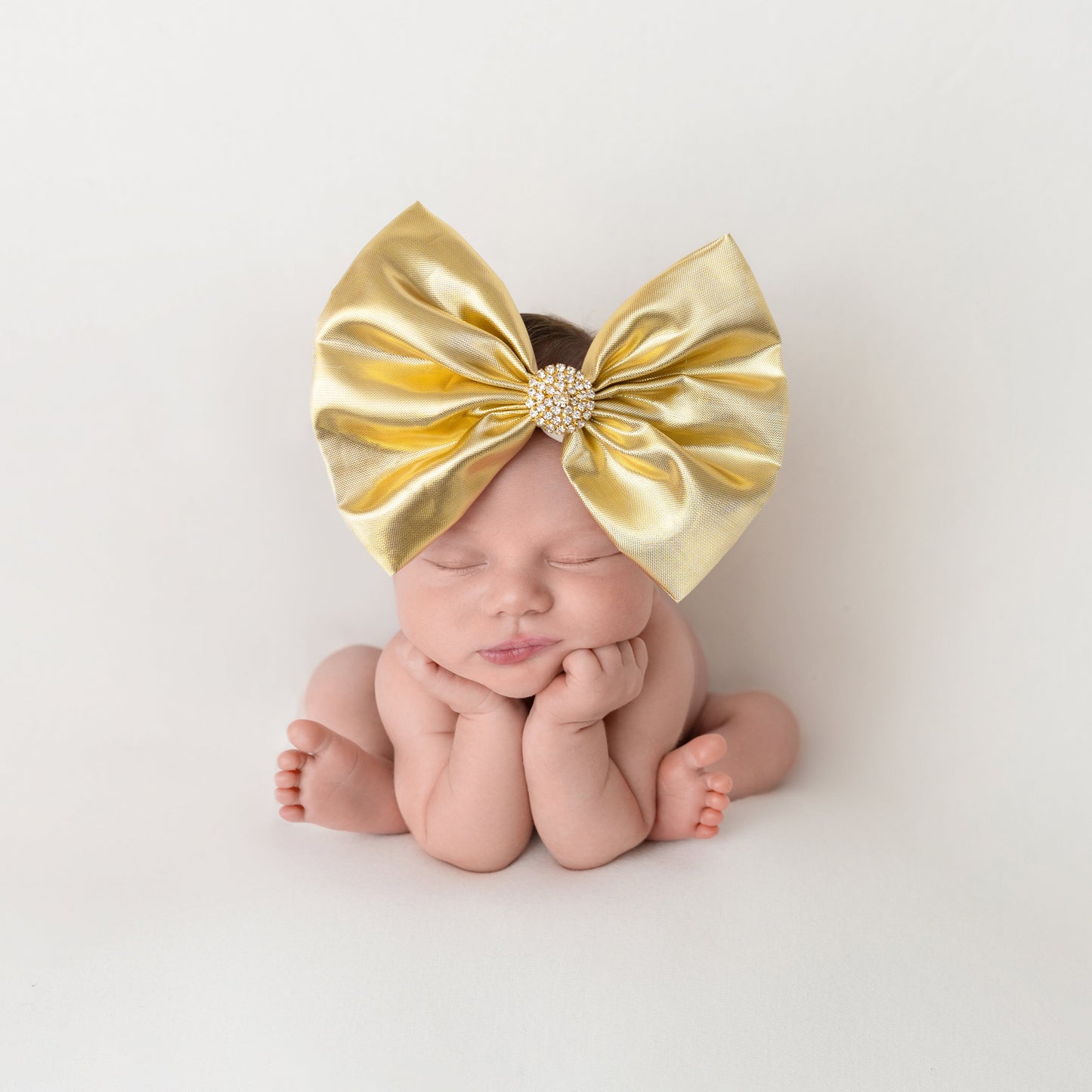 Smooth Gold Foil Metallic Bow