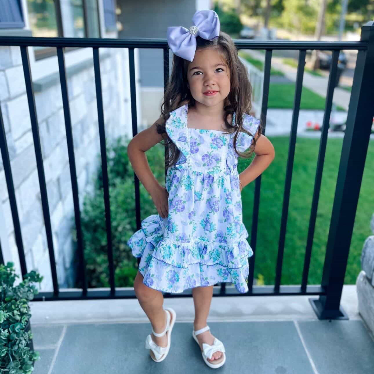 Pale Lavender Satin Bow