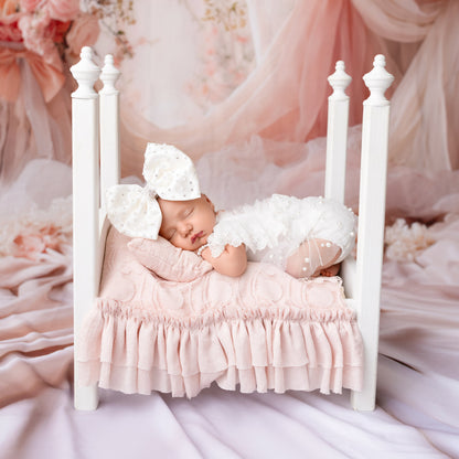 Pearl & Swarovski Crystal Studded Satin Bow