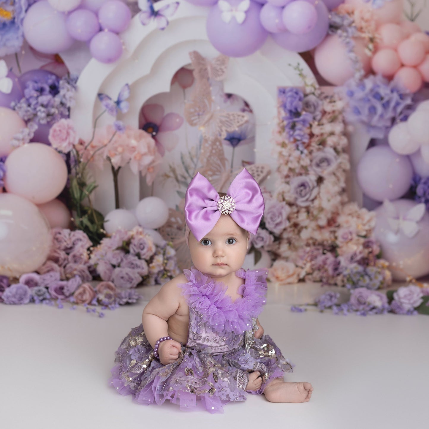 Baja Orchid Satin Bow