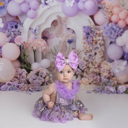 Baja Orchid Satin Bow
