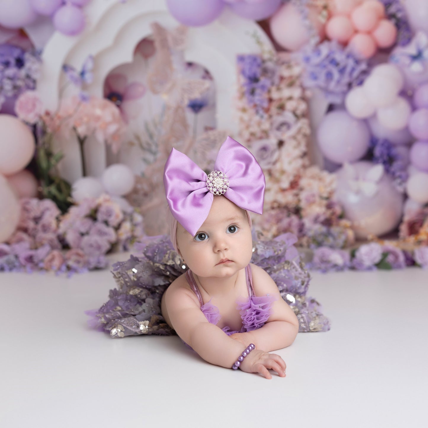 Baja Orchid Satin Bow
