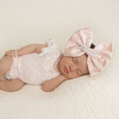 Custom Rhinestone Nameplate Bow (PRE-ORDER)