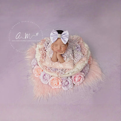 Pale Lavender Satin Bow