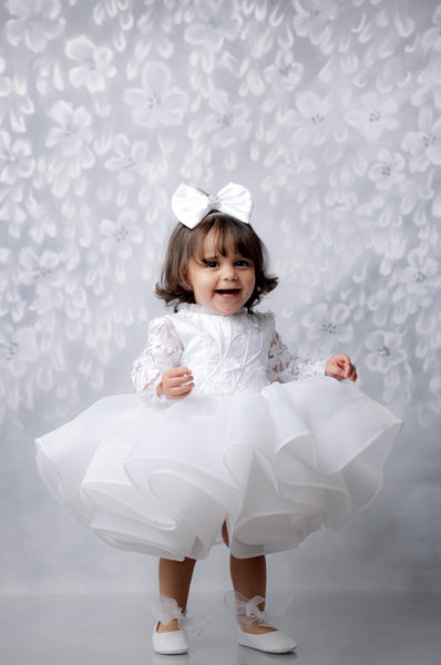 White Satin Bow