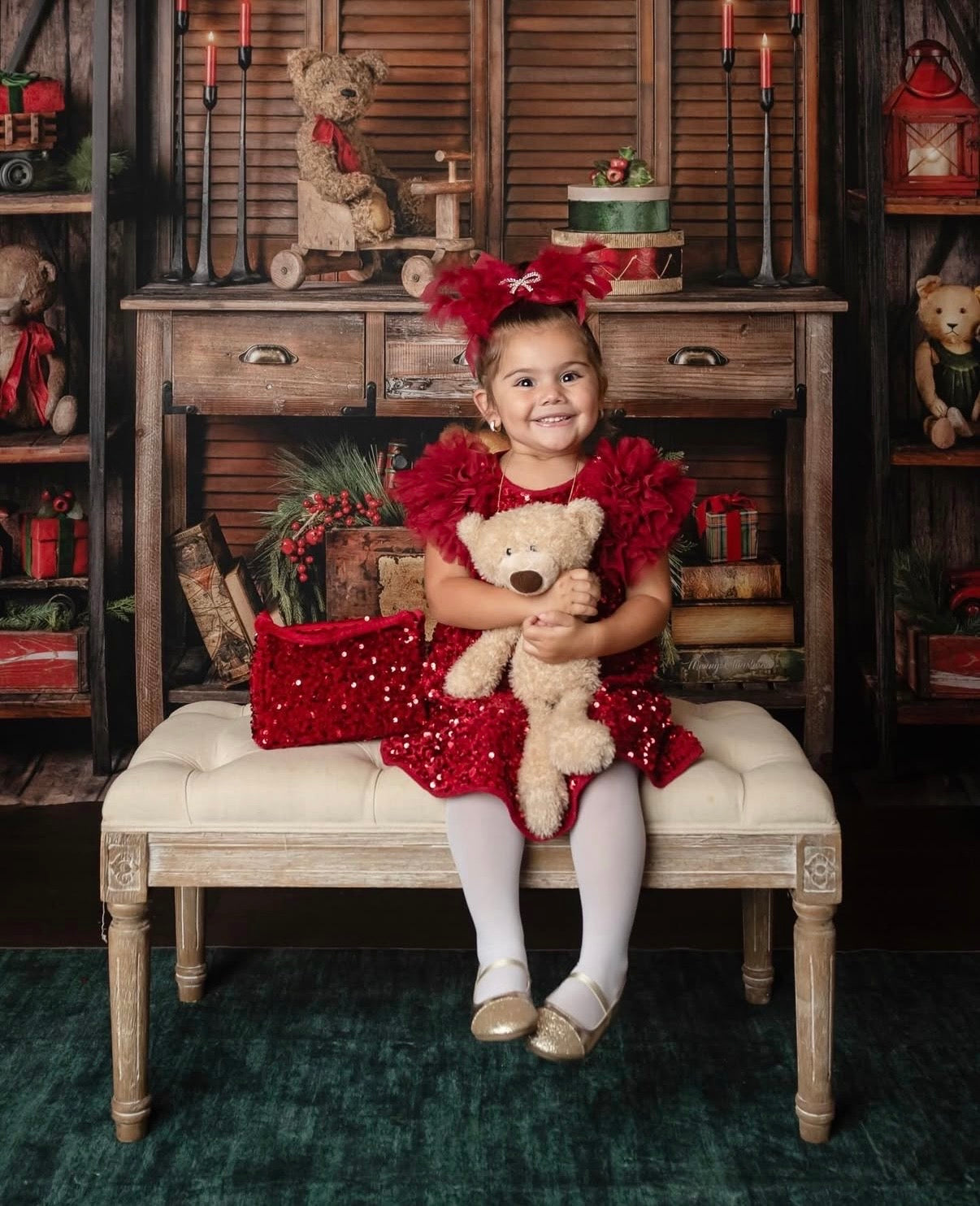 Rhubarb Silk Taffeta and Fluffy Feather Bow