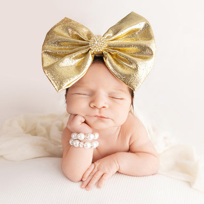 Gold Tinsel Bow