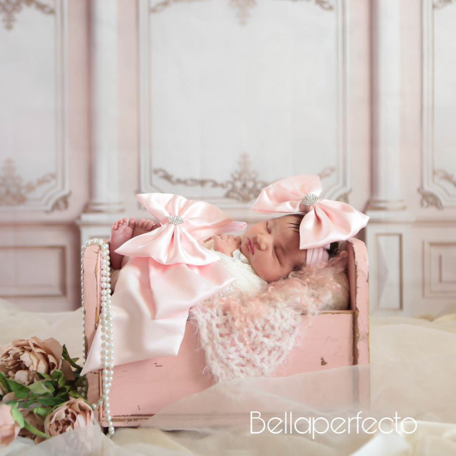Satin Double Bow Swaddle Set (3-Pieces)