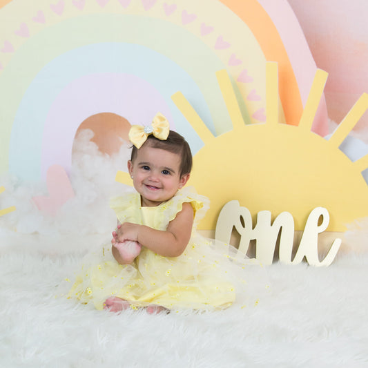 Canary Yellow Satin Bow