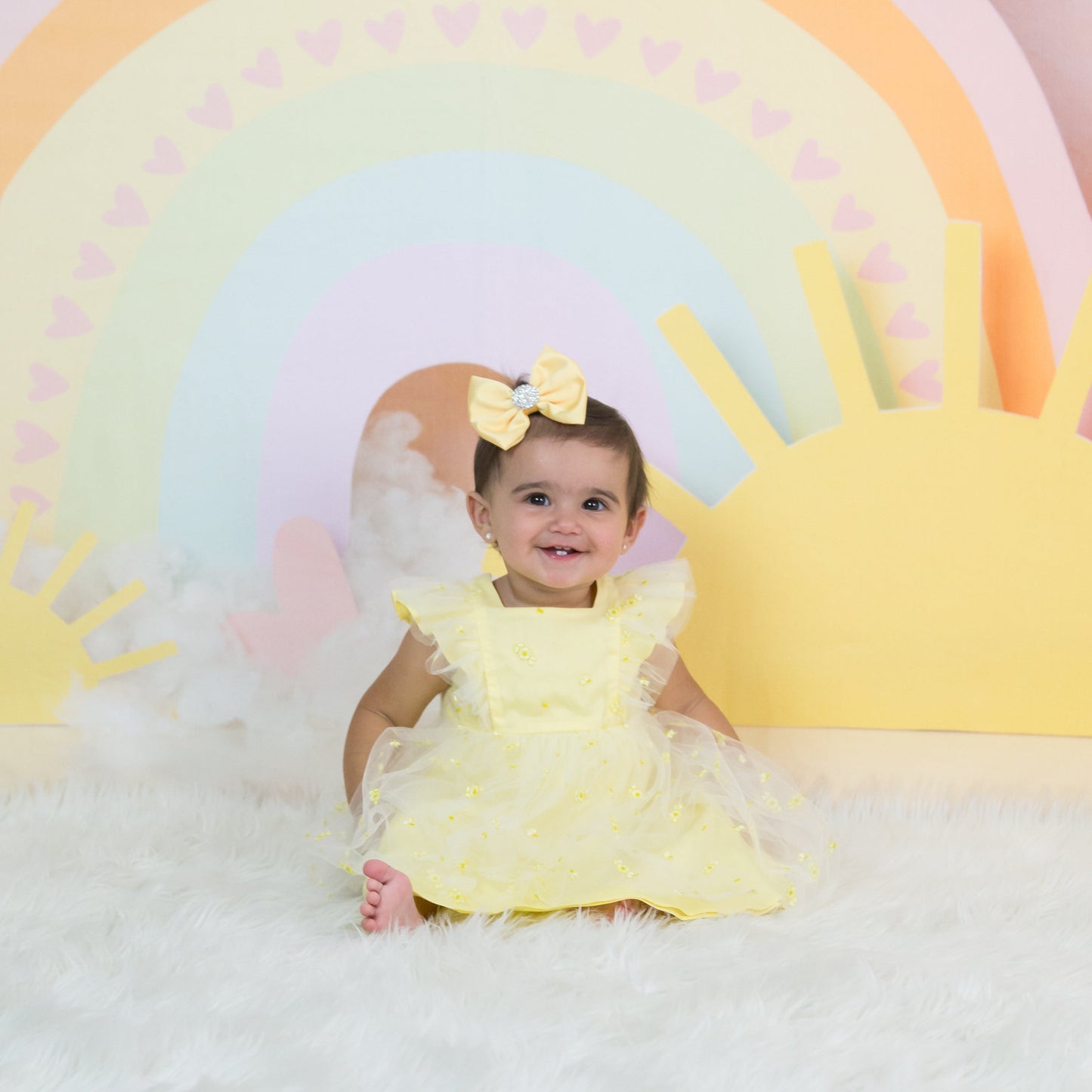 Canary Yellow Satin Bow