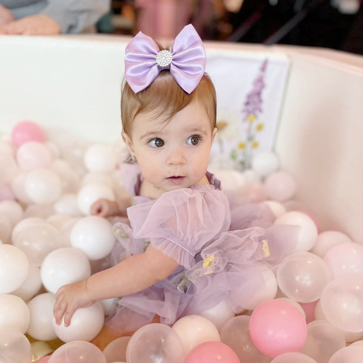 Itty-Bitty: Shiny Light Purple Satin