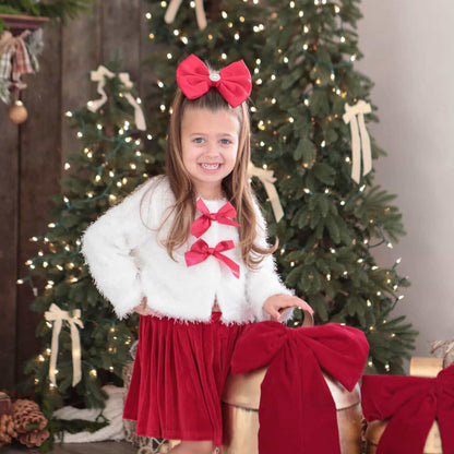 Red Satin Bow