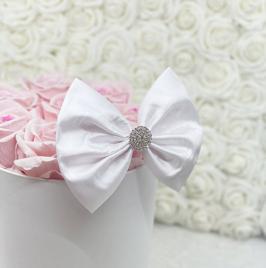 White Taffeta Bow