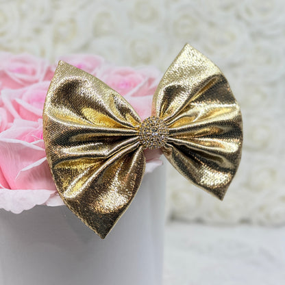 Gold Tinsel Bow