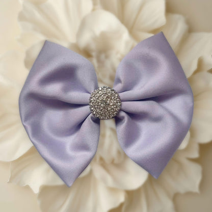 Thistle Purple Satin Bow