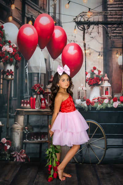 Shiny Iced Peppermint Satin Bow