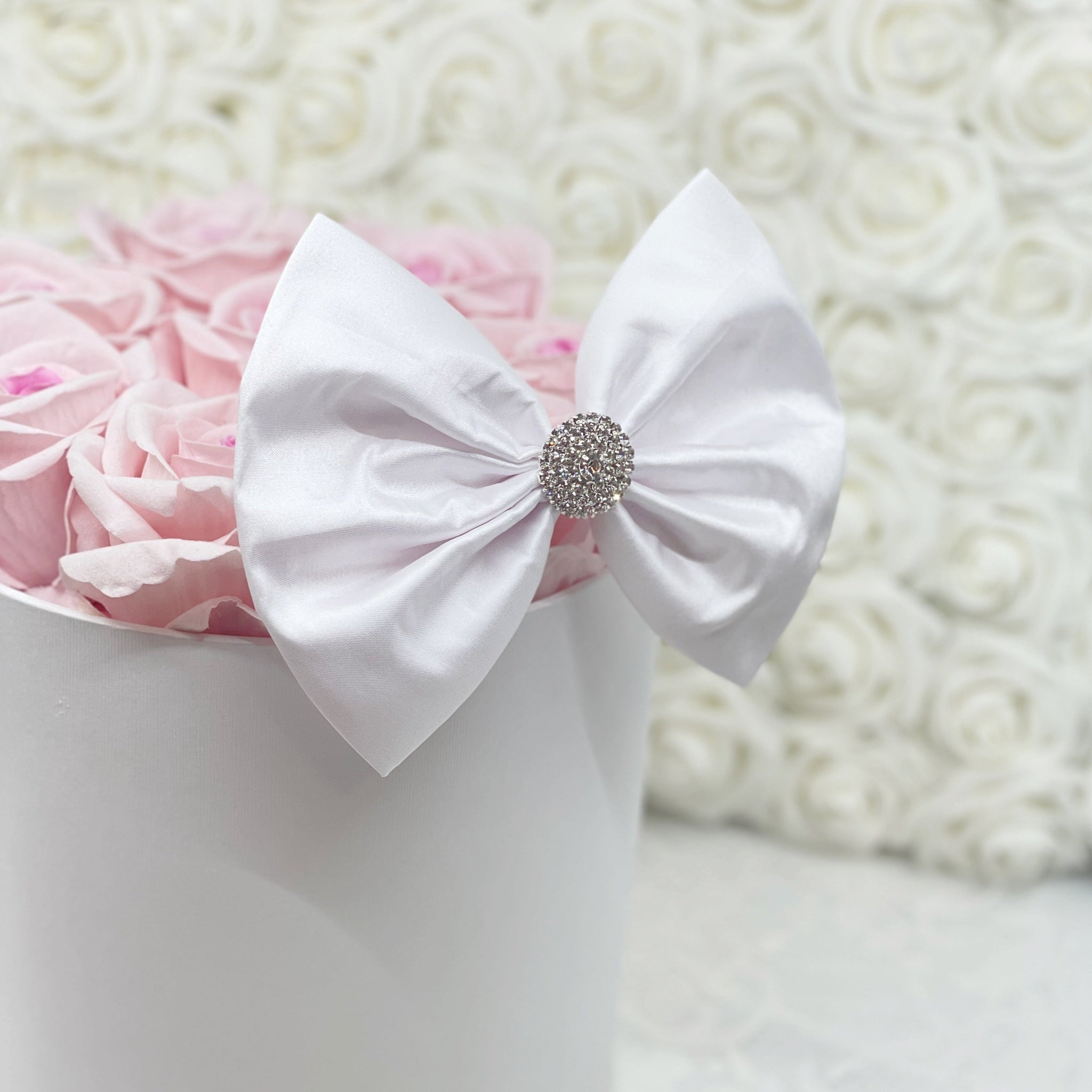 White Taffeta Bow