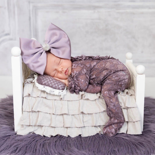 Light Mauve Satin Bow