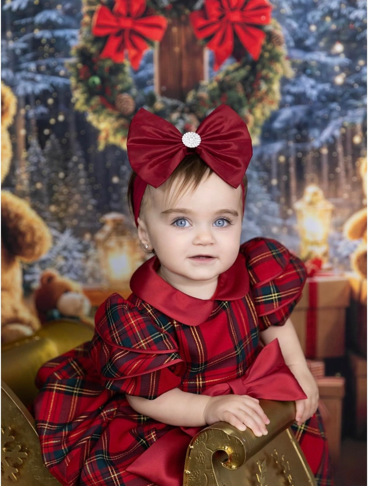 Rhubarb Silk Taffeta Bow