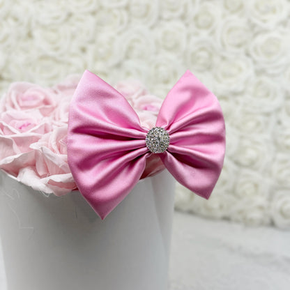 Raspberry Sorbet Satin Bow