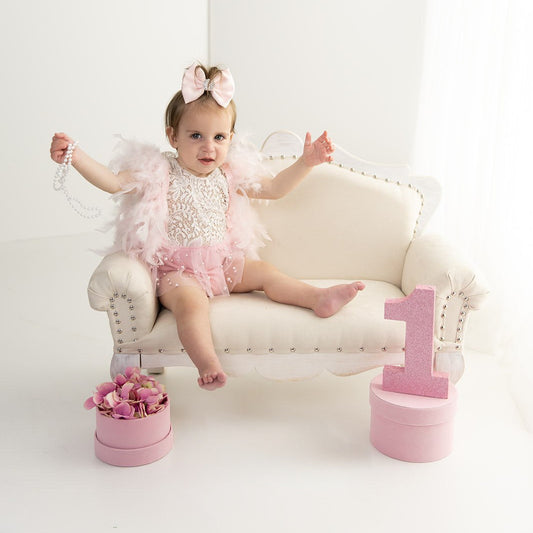 Itty-Bitty: Ice Pink Satin Bow
