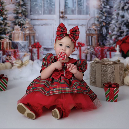 Red Plaid Bow