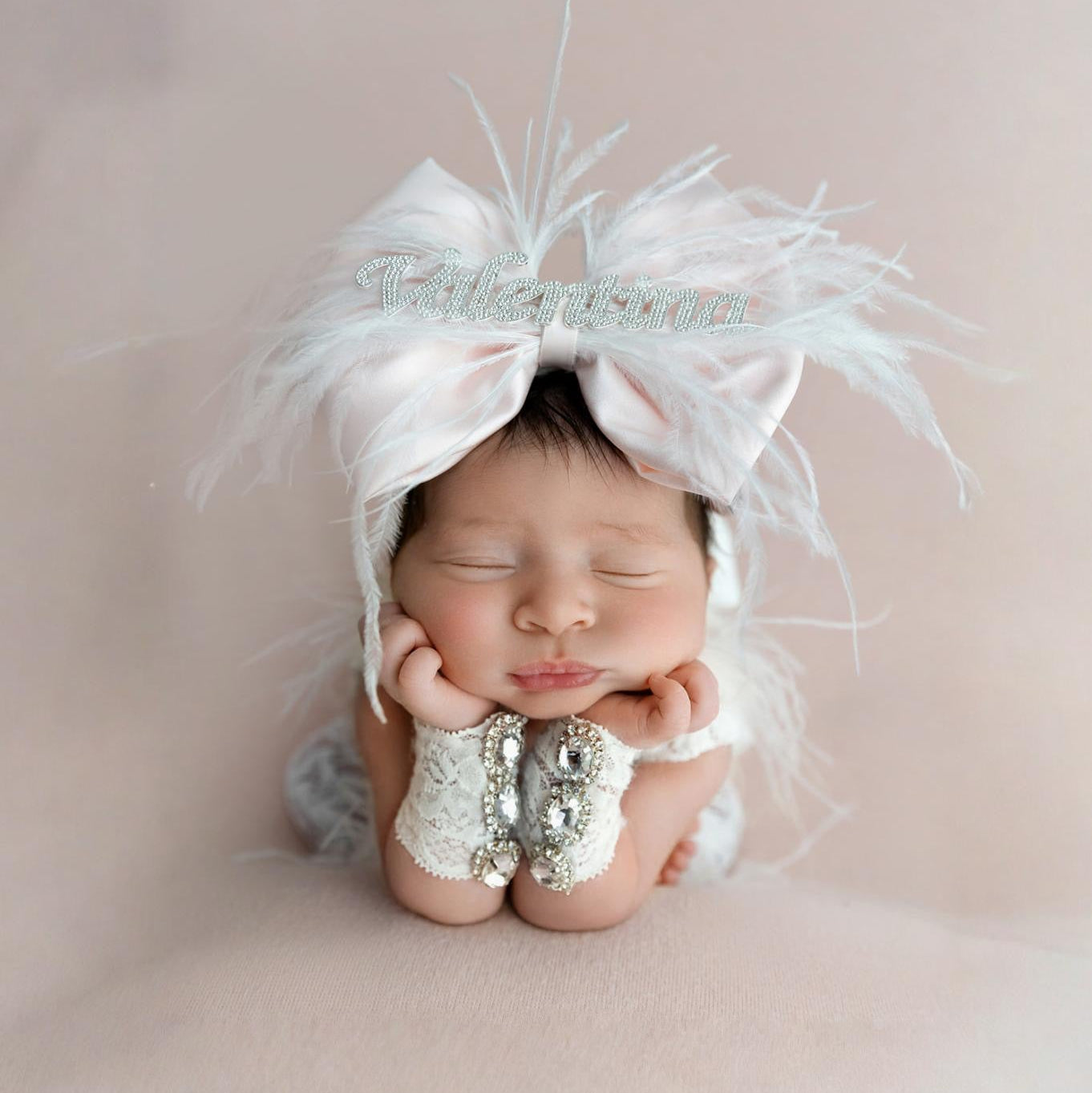 Custom Rhinestone Nameplate Bow (PRE-ORDER)