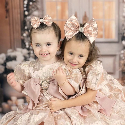 Rose Gold Foil Metallic Bow