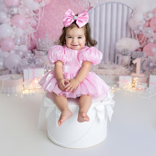 Raspberry Sorbet Satin Bow