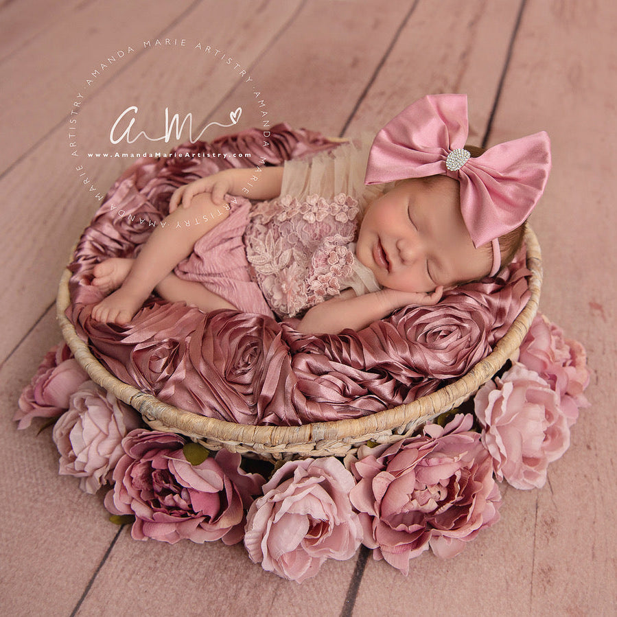 Aurora Pink Silk Shantung Bow