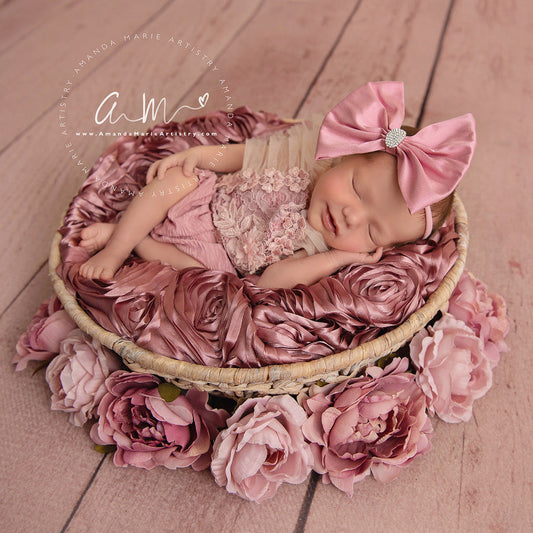 Aurora Pink Silk Shantung Bow