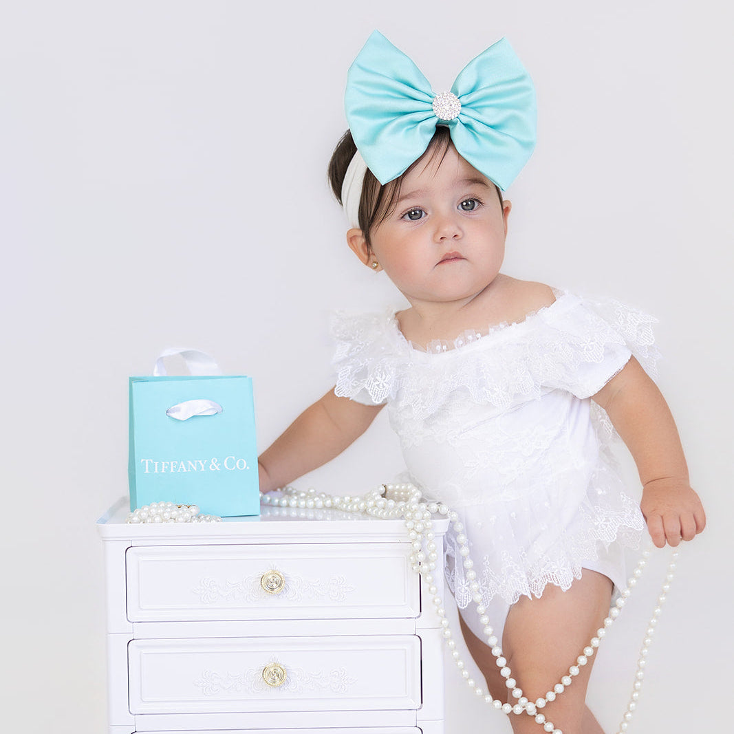 Tiffany Blue Satin Bow