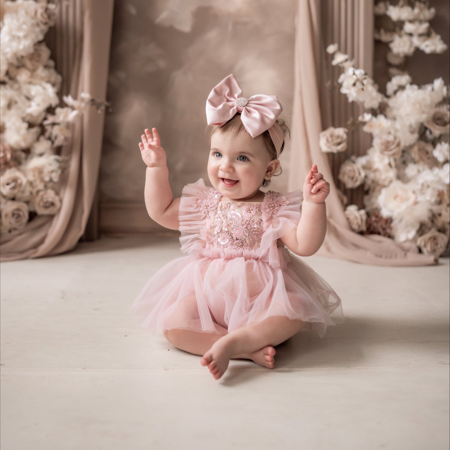 Rose Pink Satin Bow