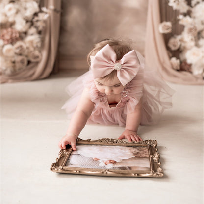 Rose Pink Satin Bow
