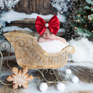 Red Satin Bow