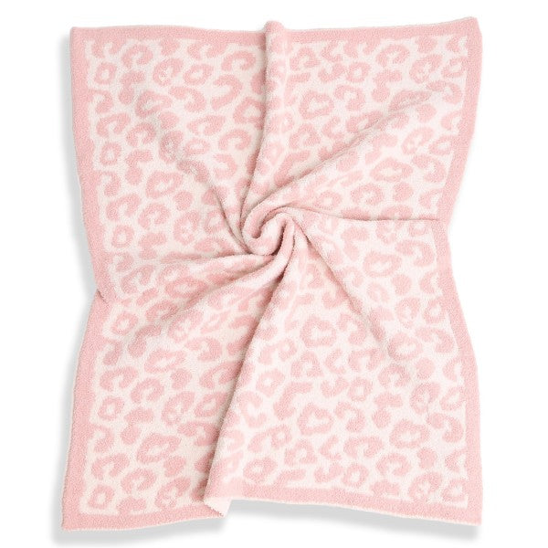 Hot Pink & Baby Pink Cheetah Snuggie fleece With Sleeves
